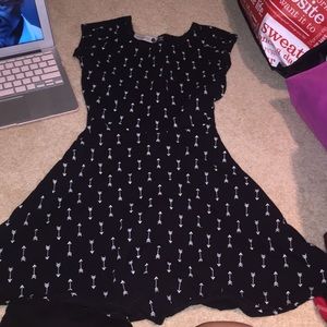 Cotton on black with arrow dress